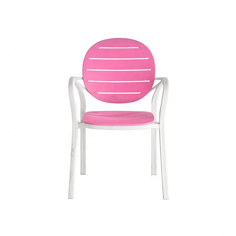 Home furniture modern stackable outdoor plastic restaurant armchair