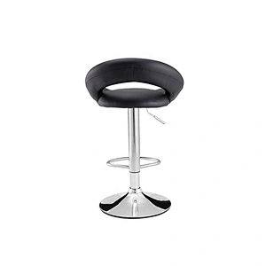 PU seat modern style adjustable leather swivel grey barstool