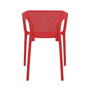 Comfortable restaurant outdoor garden arm stackable plastic chair