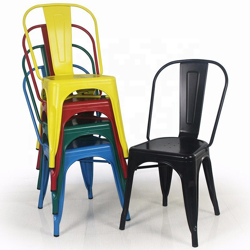 Morden style outdoor stackable party metal restaurant cafe chair