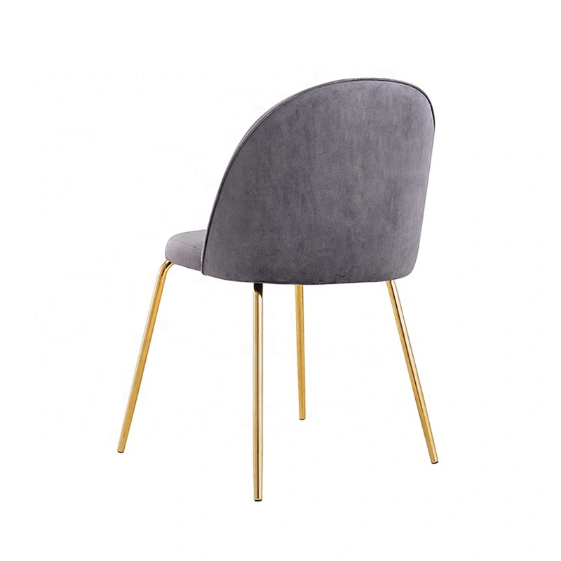 Modern genuine restaurant room fabric luxury dining chair