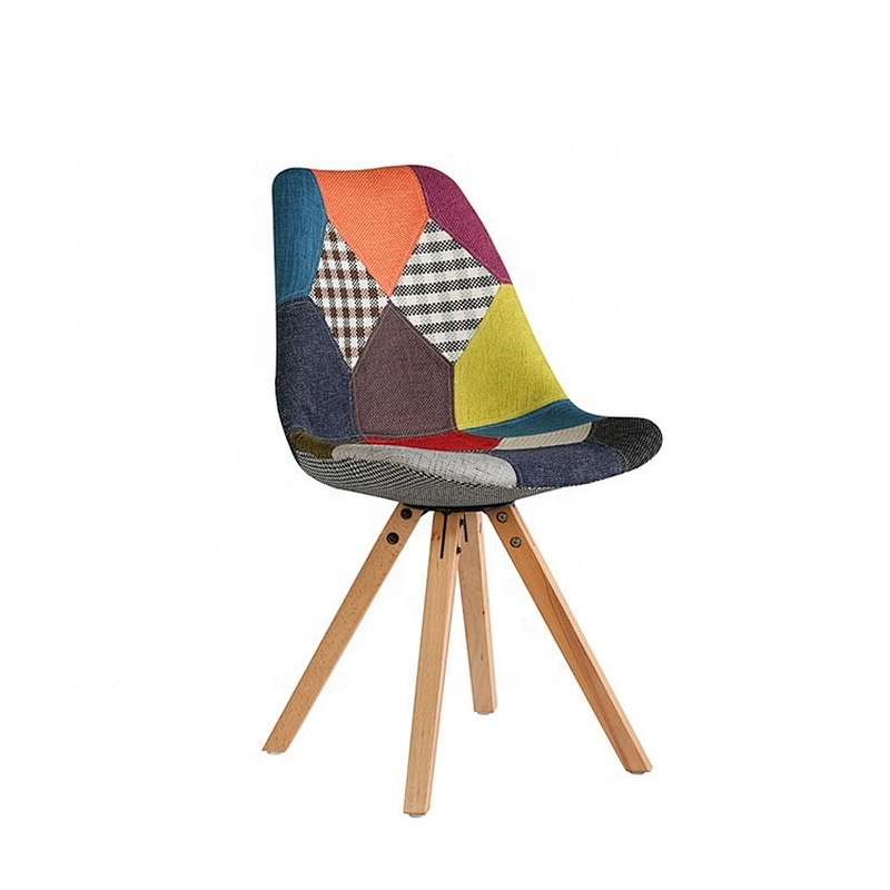 Upholstery furniture plain fabric patchwork chair
