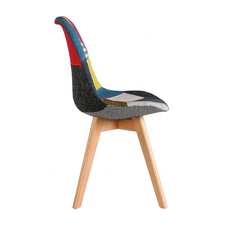 Simple design armless upholstered restaurant dining chair