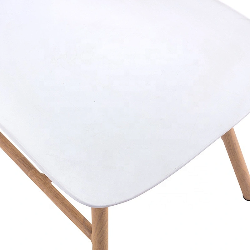 Commercial dining room PP metal legs backrest plastic chair
