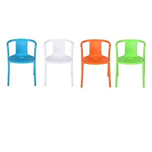 Factory price stable PP chair with armrest simple design dining chairs for Dining room living room restaurant