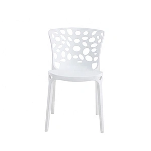 Modern design outdoor dinner yellow plastic chair dining seats