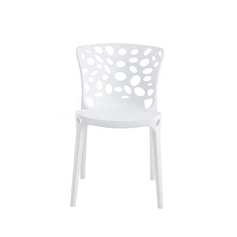 Modern design outdoor dinner yellow plastic chair dining seats