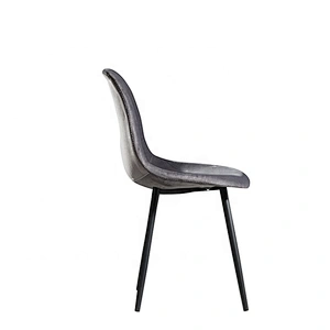 Low back cafe style simple modern metal dining chair