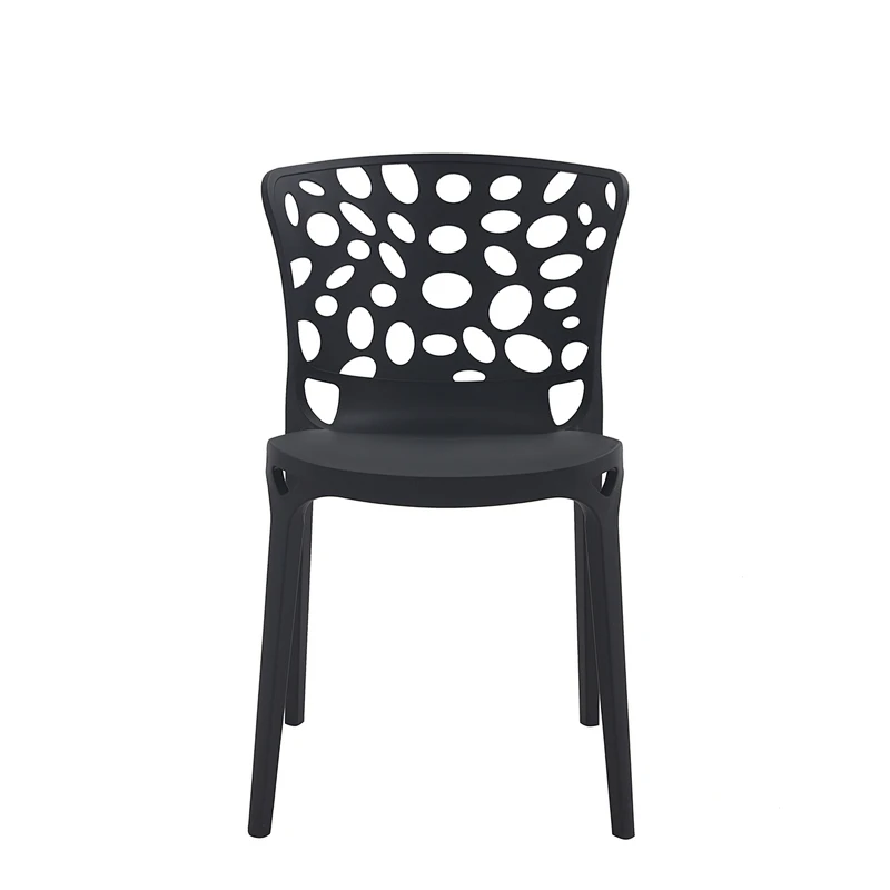 Modern living room comfortable new design home furniture PP chair with hole