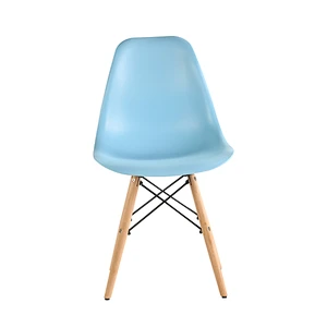 Wholesale Modern Plastic with beech wood chairs in living room dining room restaurant