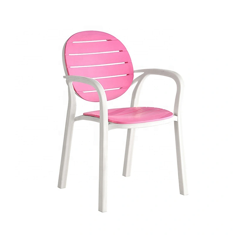 Home furniture modern stackable outdoor plastic restaurant armchair