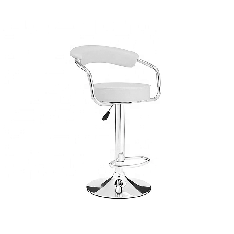 Modern leather swivel adjustable kitchen barstool