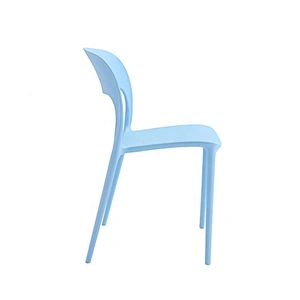Plastic Fancy Bright Colored Dining Room PP Chair Stackable
