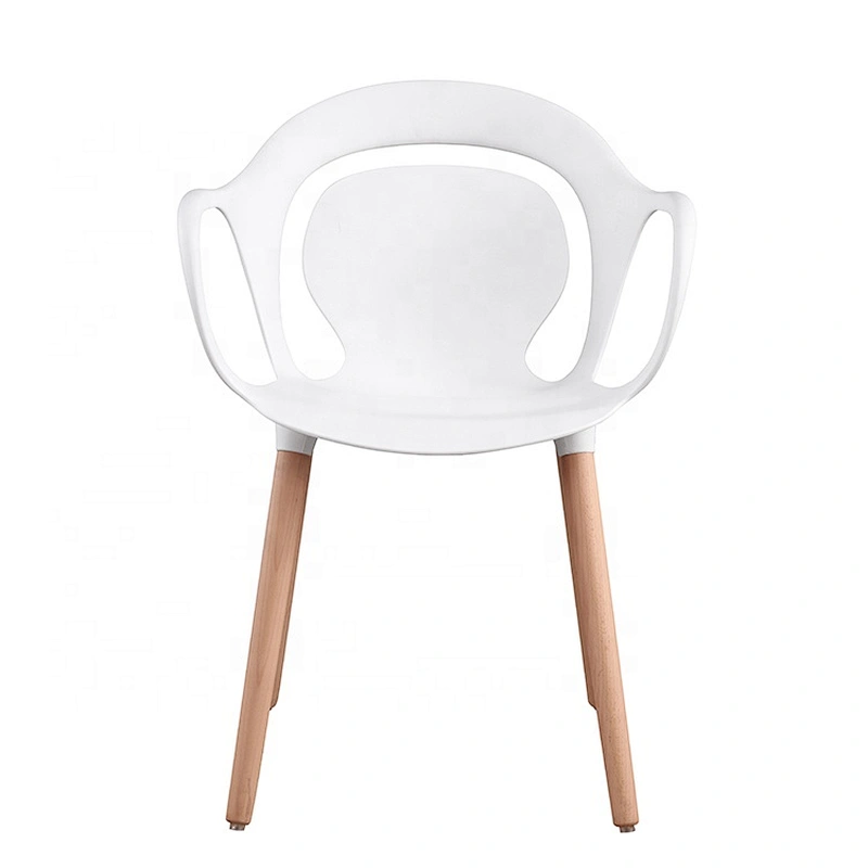 Fashion lightweight restaurant furniture white plastic bistro chair
