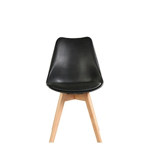 French Style Dinning Tulip Plastic Wooden Legs Chair
