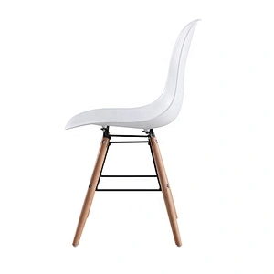 PP seat beech legs restaurant room simple modern dining chair