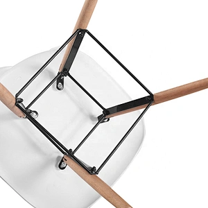 PP seat beech legs restaurant room simple modern dining chair