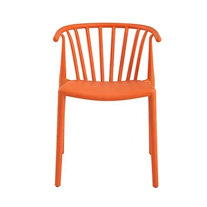 Fashion modern design stackable full plastic moulded chair