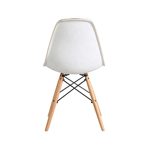 Kitchen room wooden legs upholstered fabric dining chair velvet