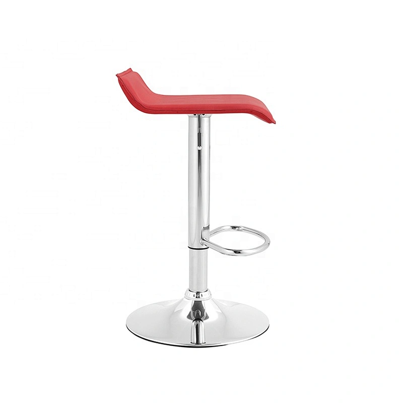 Leather seat adjustable swivel barstools pu bar chair