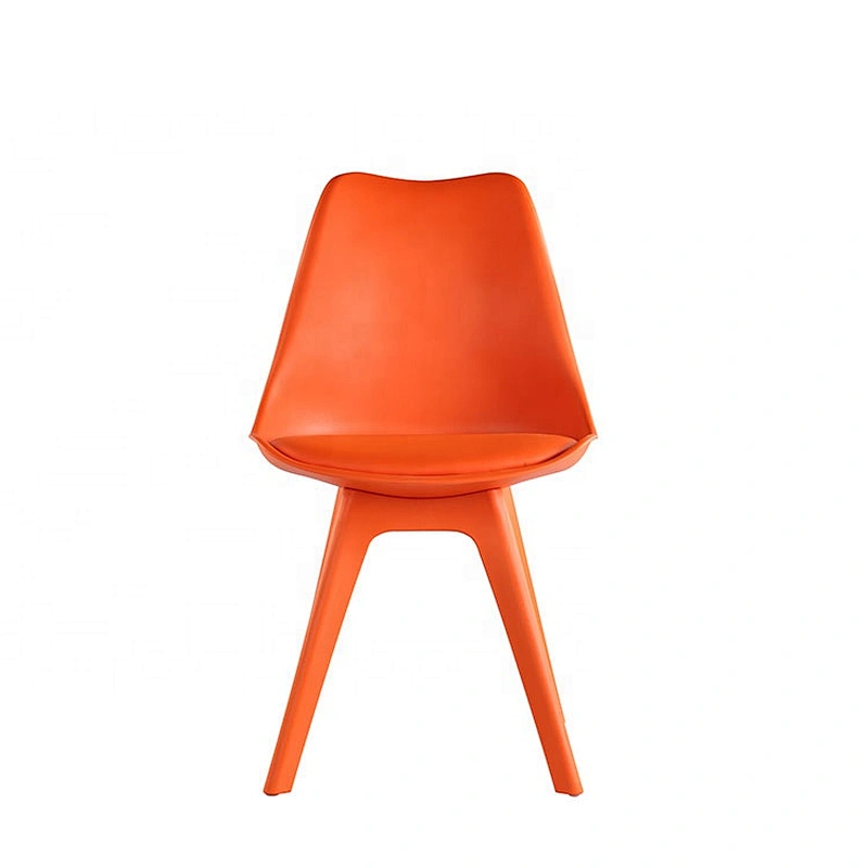 Colored No armrest Plastic tulip side chair dining chair