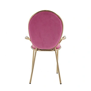 New style commercial products soft fabric metal tube fabric dining chair