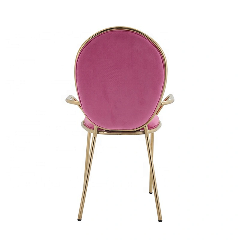 New style commercial products soft fabric metal tube fabric dining chair