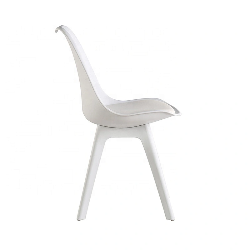 Dining room furniture stackable plastic chair white outdoor