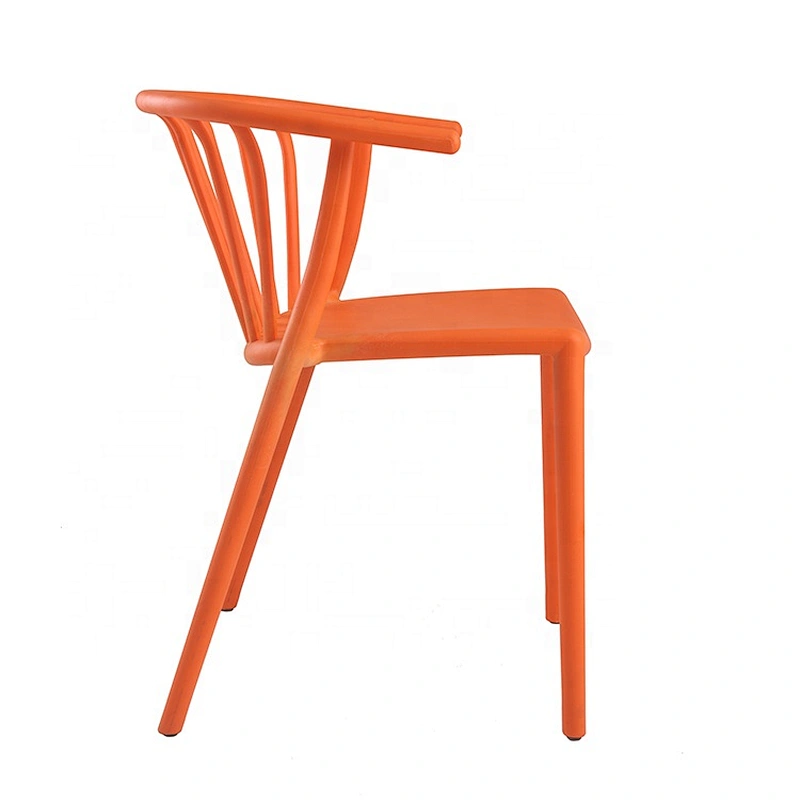 Fashion modern design stackable full plastic moulded chair