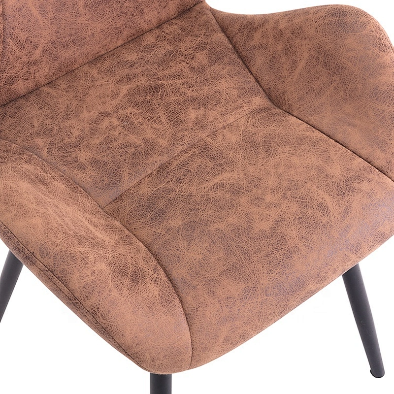 Restaurant stackable simple fabric seat metal dining chair