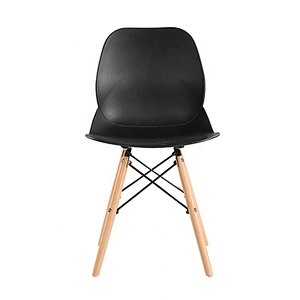 Modern multifunction cafe pp chair with wood legs