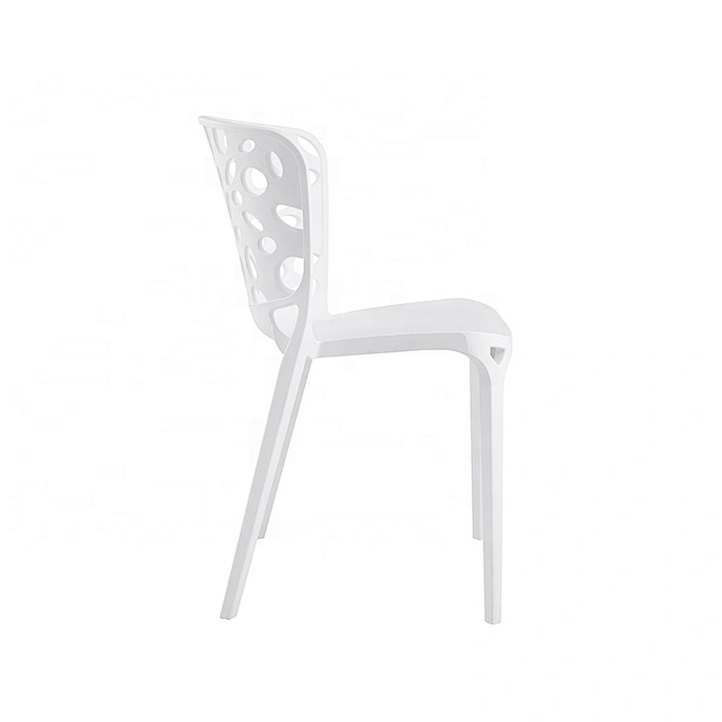 Modern design outdoor dinner yellow plastic chair dining seats