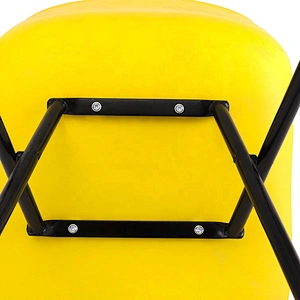 Restaurant specific use modern plastic stackable chair with metal leg