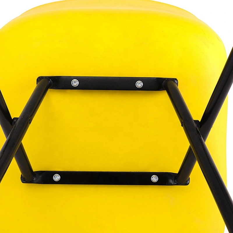 Restaurant specific use modern plastic stackable chair with metal leg