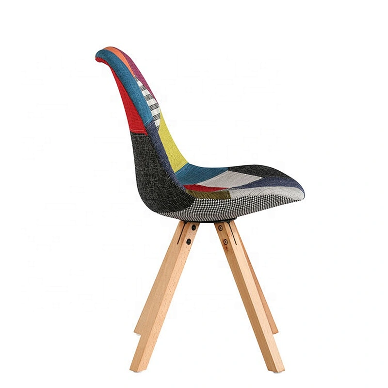 Upholstery furniture plain fabric patchwork chair