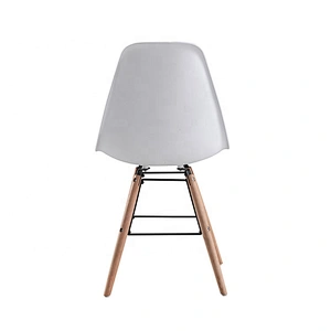 PP seat beech legs restaurant room simple modern dining chair