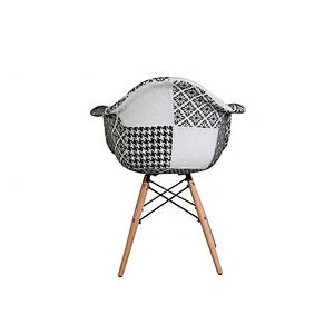 Hot sale wooden leg modern italian style plastic chair