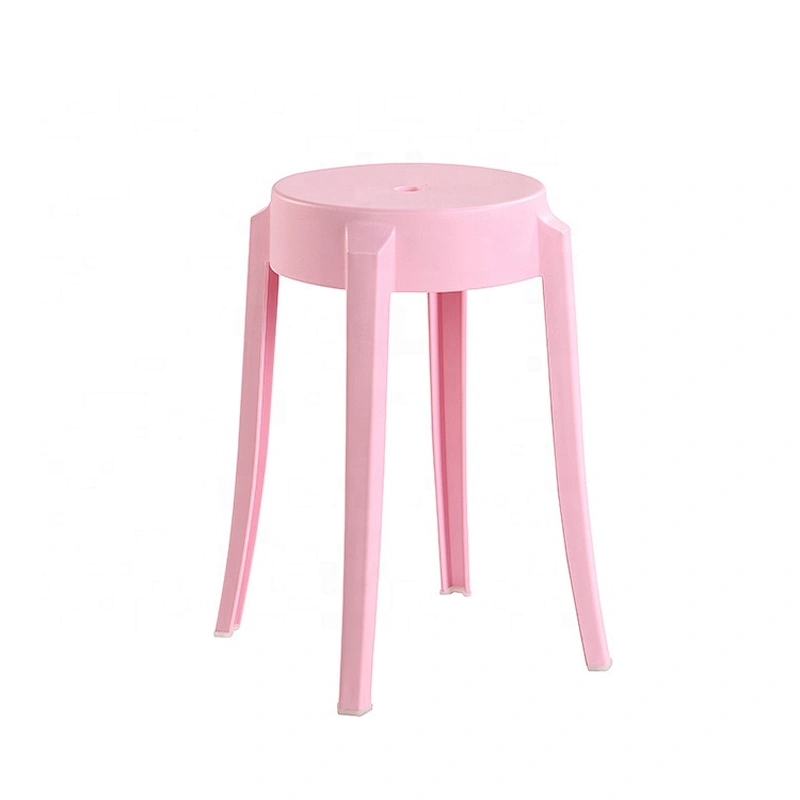 No backrest durable outdoor dining cheap stackable plastic chair
