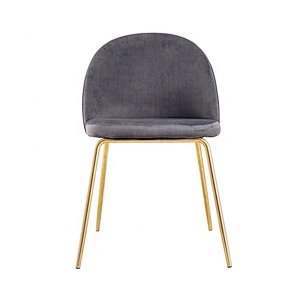 Modern genuine restaurant room fabric luxury dining chair