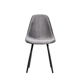 Low back cafe style simple modern metal dining chair