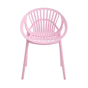 Cheap armless pink kitchen modern small plastic chair shell