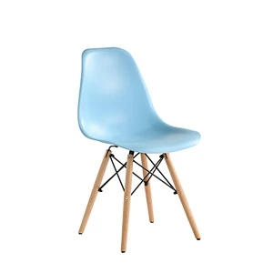 Wholesale Modern Plastic with beech wood chairs in living room dining room restaurant