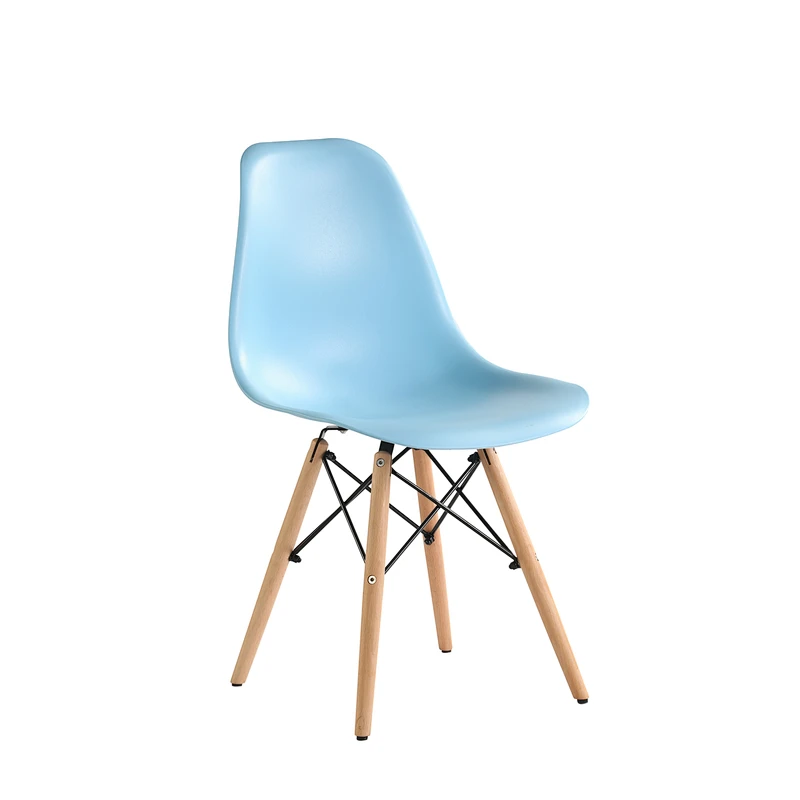 Wholesale Modern Plastic with beech wood chairs in living room dining room restaurant