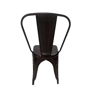 Industrial fashion red copper stacking metal painted dining chair