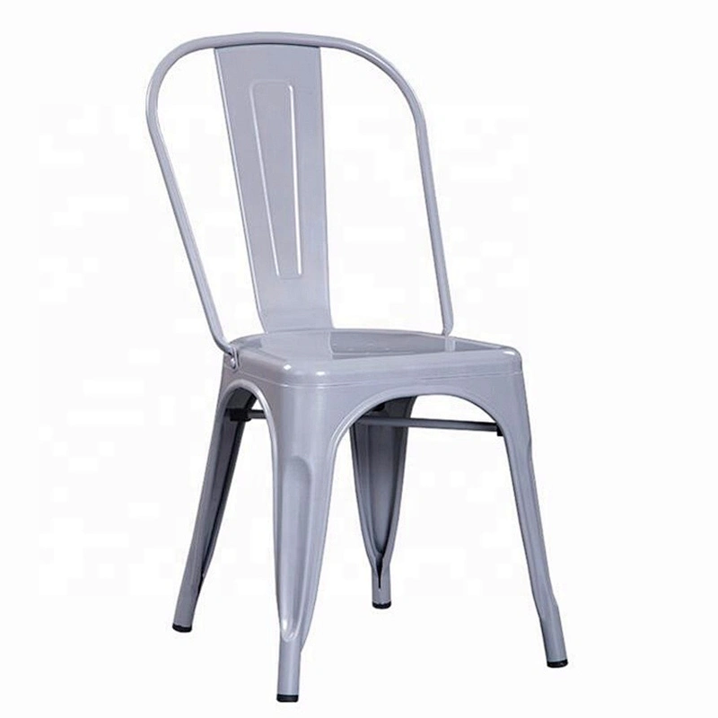 Armless stackable restaurant metal party chair for sale