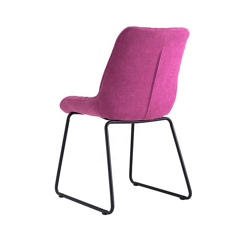 Simple design powder coated legs metal chair vintage