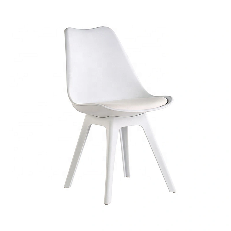 Dining room furniture stackable plastic chair white outdoor