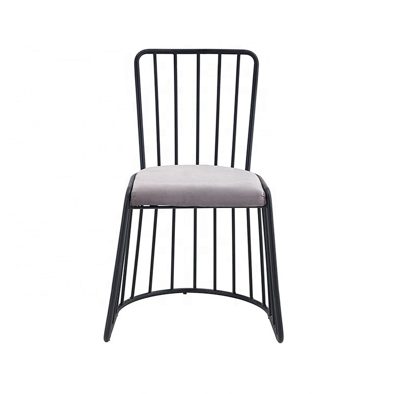 Restaurant cafe dining outdoor armless vintage metal chair
