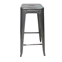 Iron Personality Gun Metal Color Wedding Bar Vintage Industrial Stack Metal Stool