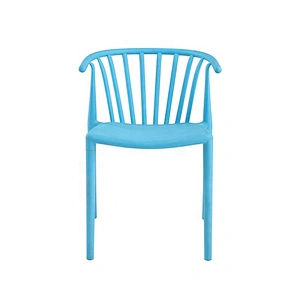 Comfortable PP cafe restaurant stackable chair plastic